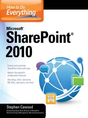 cover image of How to Do Everything Microsoft SharePoint 2010